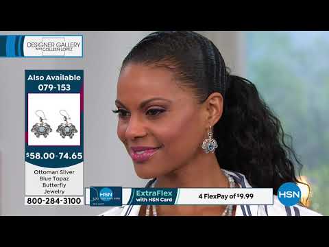 Ottoman Silver Jewelry 5ctw Blue Topaz Butterfly Ring