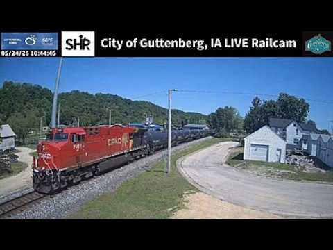 Live webcam view of Cámara ferroviaria de Guttenberg, Marquette Sub