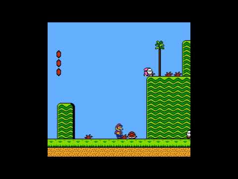 Super Mario Bros. 2 (BETA) Game Genie Code: TONALL - Glitched music