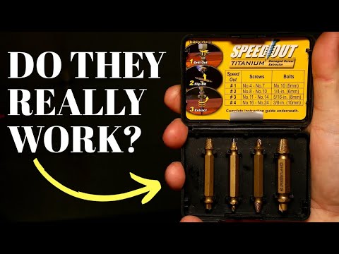 Can you really remove ANY STRIPPED SCREW with this "AS SEEN ON TV" (Speed Out) screw extractor set?
