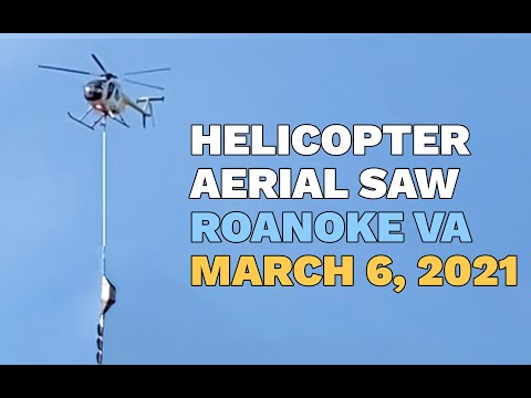 Helicopter aerial saw