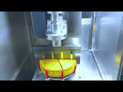 UFM1000R Cut Round Cake - Automated Round Cake Slicing Machine - Cheersonic