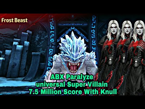 7.5 Million Score with Knull On ABX Paralyze Universal Super Villain - Marvel Future Fight