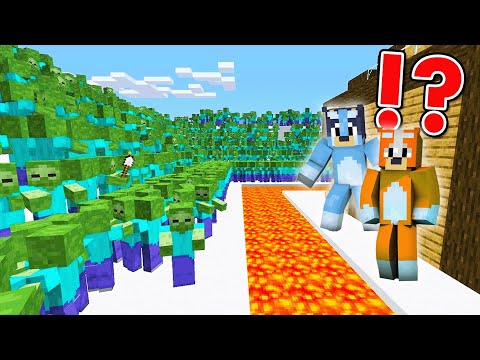 Bluey, but ZOMBIES vs The Most Secure House - Minecraft