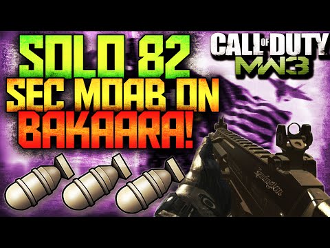 MW3: Solo 82 Sec MOAB On bakaara! (Modern Warfare 3 Fast MOAB Gameplay)