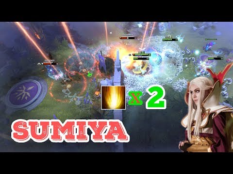 Sumiya Epic Invoker Kill Nyx Assassin like Paper with Double Sun Strike Dota 2 Highlight