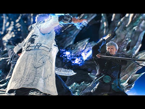 Nero vs Vergil Boss Fight & Vergil Finds Out Nero Is His Son Scene - Devil May Cry 5 4K ULTRA HD