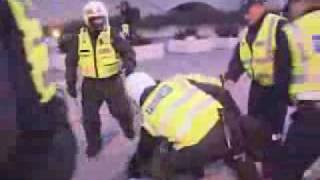 defend of bronze soldier (Tallin - Estonia) russians fight with police