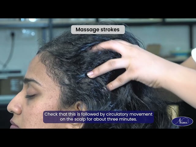Procedure for head massage