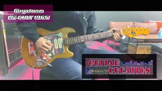 Video thumbnail for Guyatone LG-140T #GOLD 1965年製【VIDEOCASTER】"Very Rare Color!!" 3.62kg by Guitar Creation