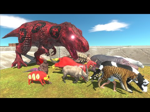 Escape from VIRUS T-REX - Animal Revolt Battle Simulator