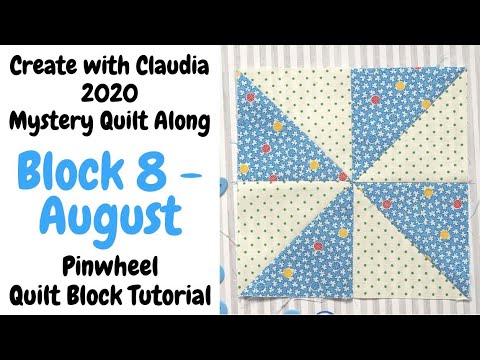 How to Make a 6 1/2" Pinwheel Quilt Block - Free Pattern