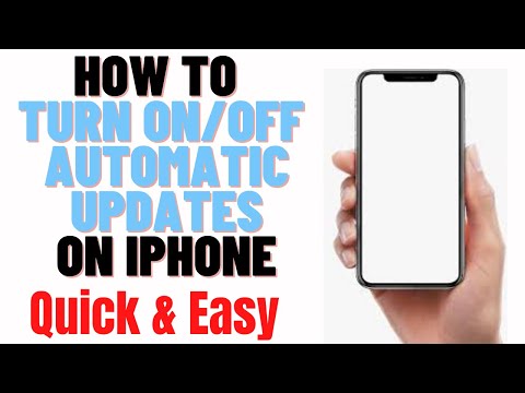 how to turn on/off automatic updates on iphone,how to turn on/off automatic ios updates on iphone