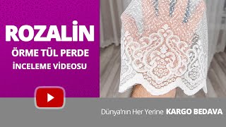 Rozalin Örme Tül Perde İnceleme Videosu - PerdeSiparisi.com