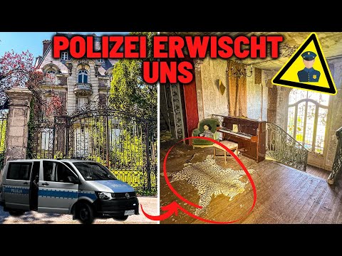 LOSTPLACE // POLICE SURROUNDED👮‍♀️ us in an ABANDONED MILLION HORROR VILLA🏛️in FRANCE! 😱