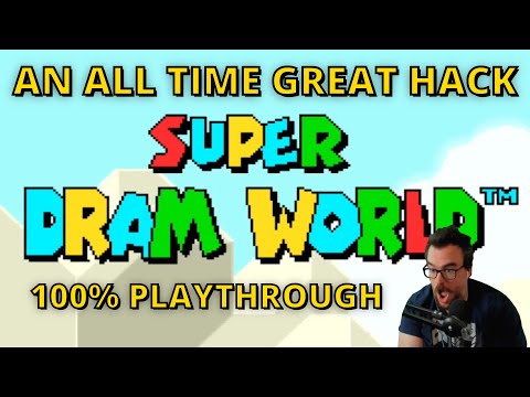 A Genre Defining Kaizo Hack - Super Dram World by Panga - 100% Playthrough Part 1