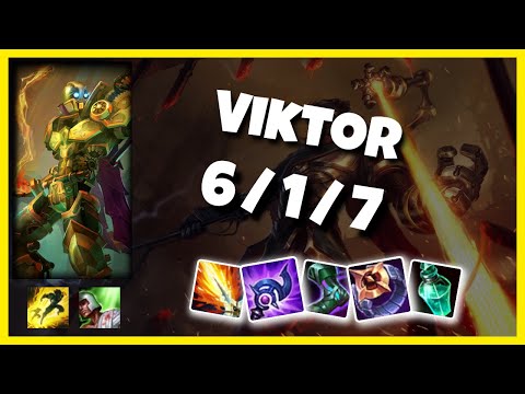 Viktor vs Jhin NA Challenger BOT (6/1/7) Gameplay Replay - Patch 10.23