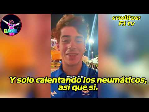 This is what Franco Colapinto said after completing the tests in Bahrain.