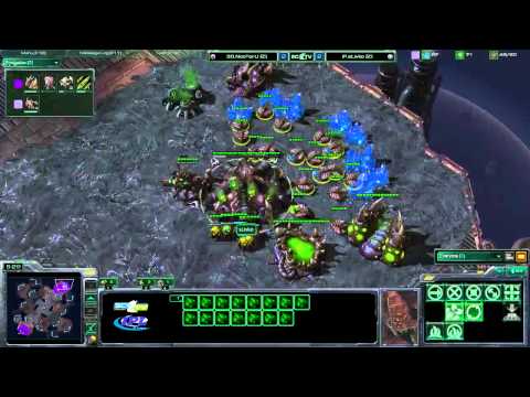 3D.notForU vs iP.sLivko @ DQ with Kas and HappyZerg