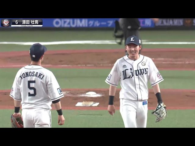 【芸術の域】ライオンズ・源田壮亮『左手一本で2つ技を繰り出す』