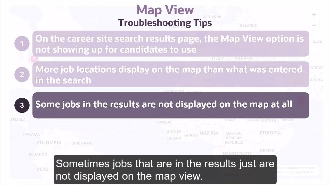 Recruiting | How do I set up map view to display jobs accurately on a map to candidates?