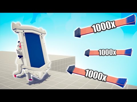 TAEKWONDO MIRROR SHIELD vs 1000x OVERPOWERED UNITS - TABS | Totally Accurate Battle Simulator