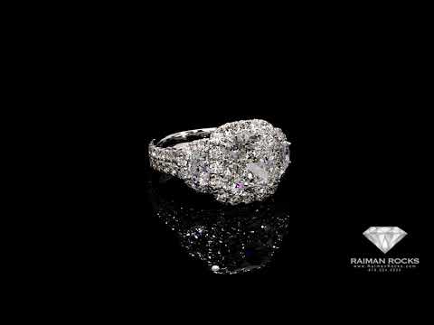 A great 4.03ct Cushion Diamond ring.