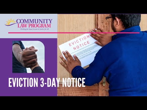 Help I Received an Eviction 3-Day Notice!  What Do I Do? ⚖️🏡📃👀