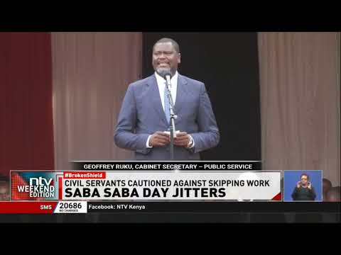 Raila Odinga wants those observing Saba Saba day to avoid the streets as govt warns public workers