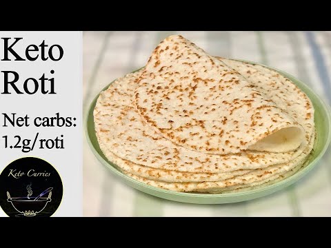 Keto Roti|Keto Roti with Coconut Flour|Coconut Flour tortilla|Keto Flatbread|Keto Chapati