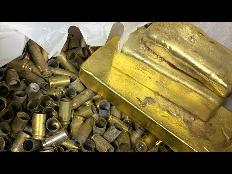 Casting Ammo Brass into Ingots