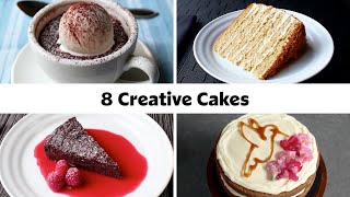 8 Cakes from Easy to Challenging by Food Wishes