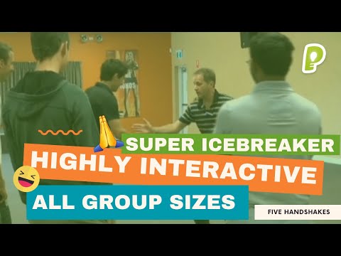 Extremely Fun & Interactive ICE-BREAKER Game - Five Handshakes In Five Minutes | playmeo