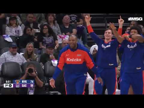 OG Anunoby’s Steal& Triple Ignite Knicks in 3Q vs Kingsv#nba #highlights #sports #shorts #basketball