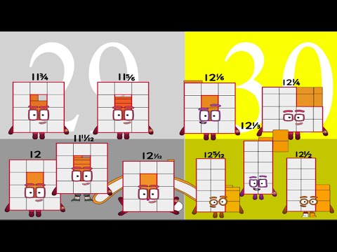 Numberblocks Band Twelfths 29-30 | Two Times Table remix