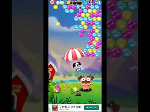 Smug the Pug 1, Bubble shooter game play video
