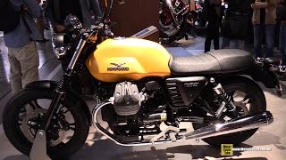 2015 Moto Guzzi V7 II Stone - Walkaround - 2014 EICMA Milano Motocycle Exhibition