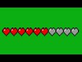 Minecraft Health Bar Green Screen Overlay Memes Motion Graphics 4K Copyright Free