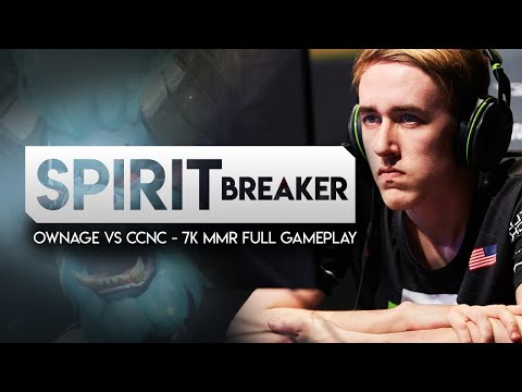 DOTA 2-- Spirit Breaker ownage vs CCnC--7k MMR Full Gameplay