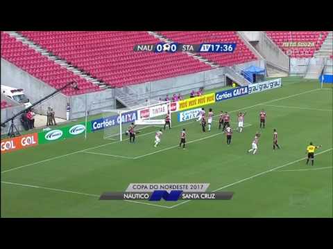 Gol - Náutico 1x0 Santa Cruz - copa do nordeste 2017