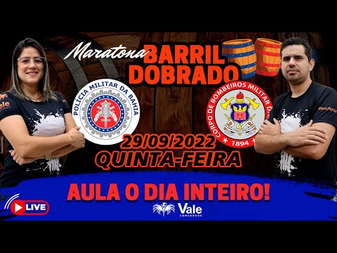 PMBA -CBMBA - BARRIL DOBRADO - AULA O DIA INTEIRO