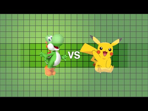 Amiibo Tournament 2: Quarterfinals Yoshi VS Pikachu