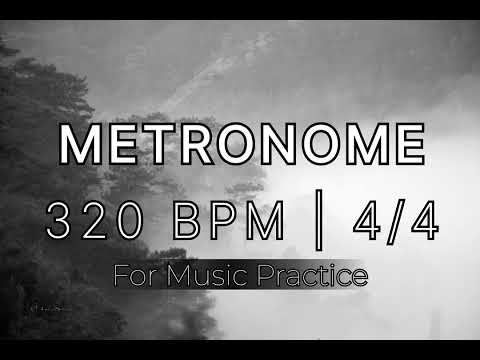 Metronome at 320 BPM | 4/4 Time Signature | Speed Training | Guitar, Drums, Piano & More