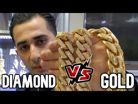 ICED VS PLAIN KILO GOLD MIAMI CUBAN CHAINS!