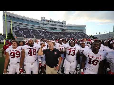 Rutgers football sings after beating Virginia Tech