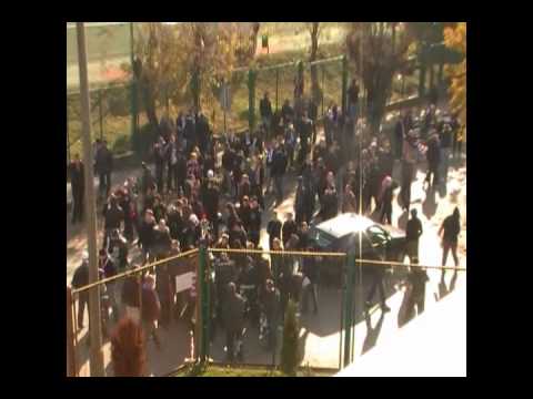 Derby Radomia 2010: Zbiórka kibiców Broni Radom na derby z Radomiakiem