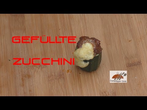 Gefüllte Zuchini vom Gasgrill
