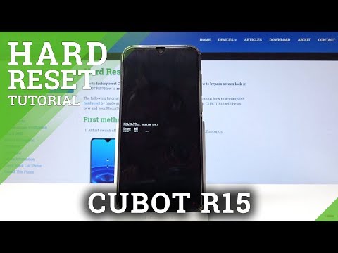 Hard Reset CUBOT R15 - Wipe All User Data / Remove Password