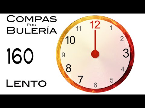 Compas por Bulerías.  160 BPM.  Lento.  Metrónomo Flamenco
