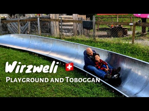 Things to do with kids in Switzerland #3 WIRZWELI epic Toboggan ride and playground